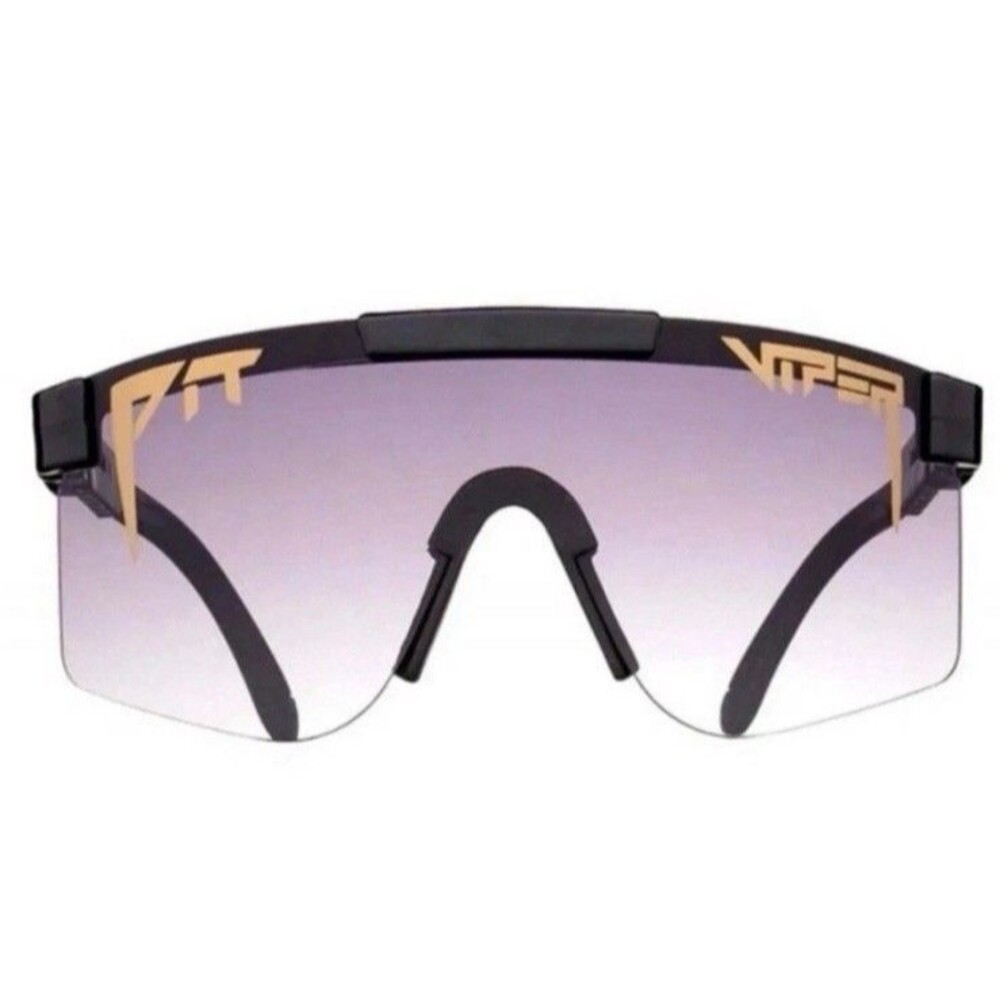 Pit Viper The Exec Fade Sunglasses Black/Gray Gradient Wrap Single Wide Unisex